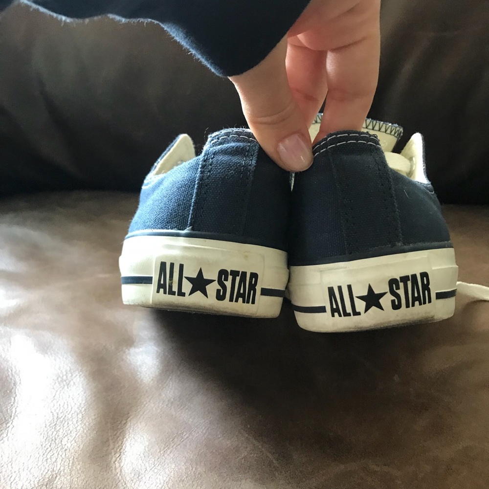 Navy Converse Sneakers - Picture 4 of 5